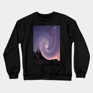 Distorted Tasmanian landscape Crewneck Sweatshirt